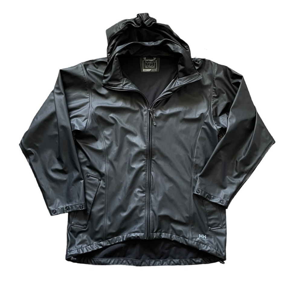 HELLY HANSEN Rain Jacket Black Size Medium Medium